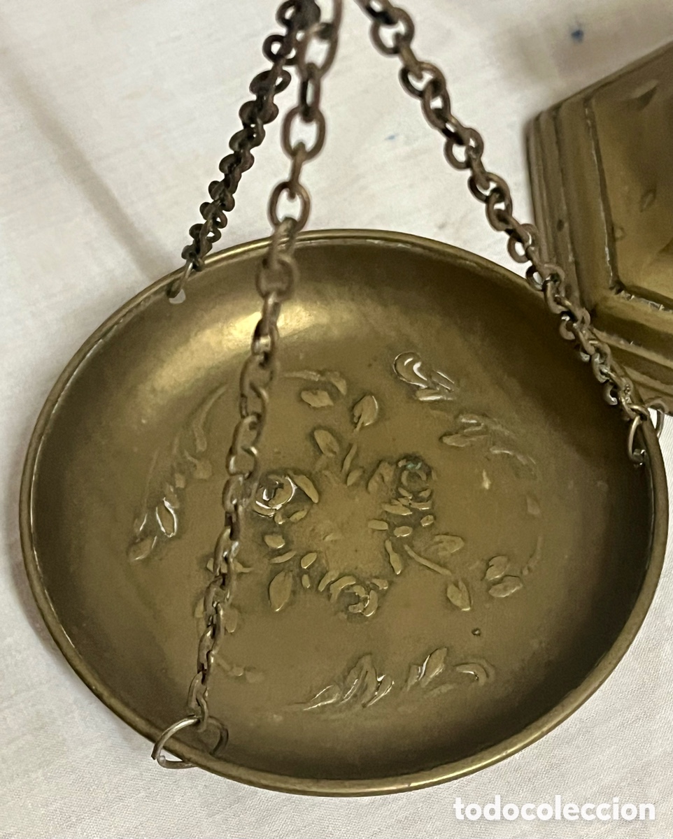 Antig&uuml;edades: BALANZA DE MESA DE BRONCE ANTIGUA ( ROMANA) - Foto 9