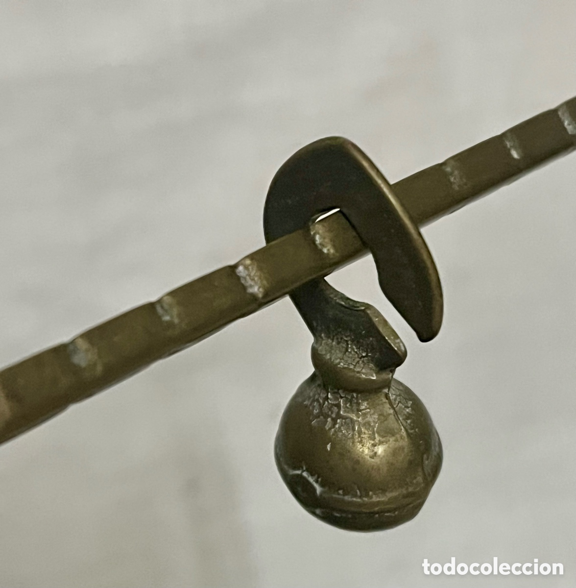 Antig&uuml;edades: BALANZA DE MESA DE BRONCE ANTIGUA ( ROMANA) - Foto 10