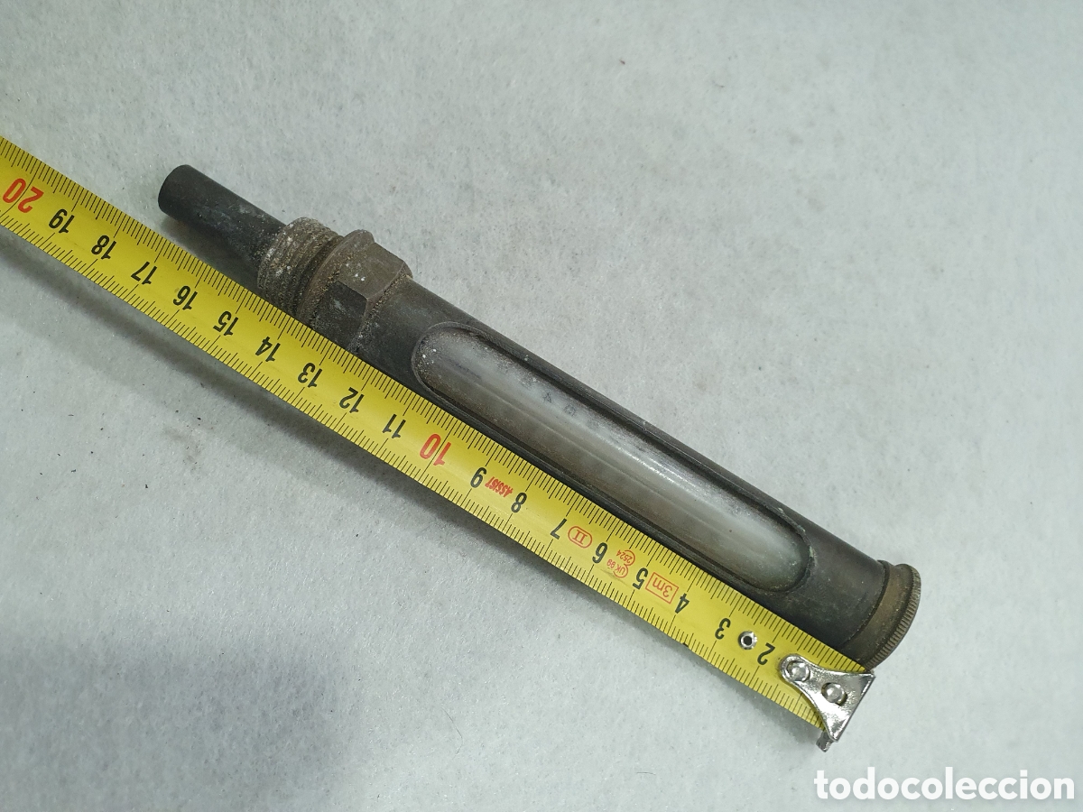 Antig&uuml;edades: Antiguo term&oacute;metro en bronce. S. XIX. (L66) - Foto 3