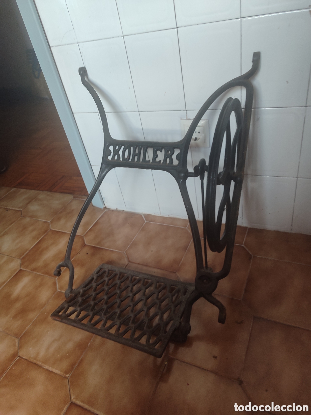 Antig&uuml;edades: Pie de maquina de coser k&ouml;hler - Foto 4