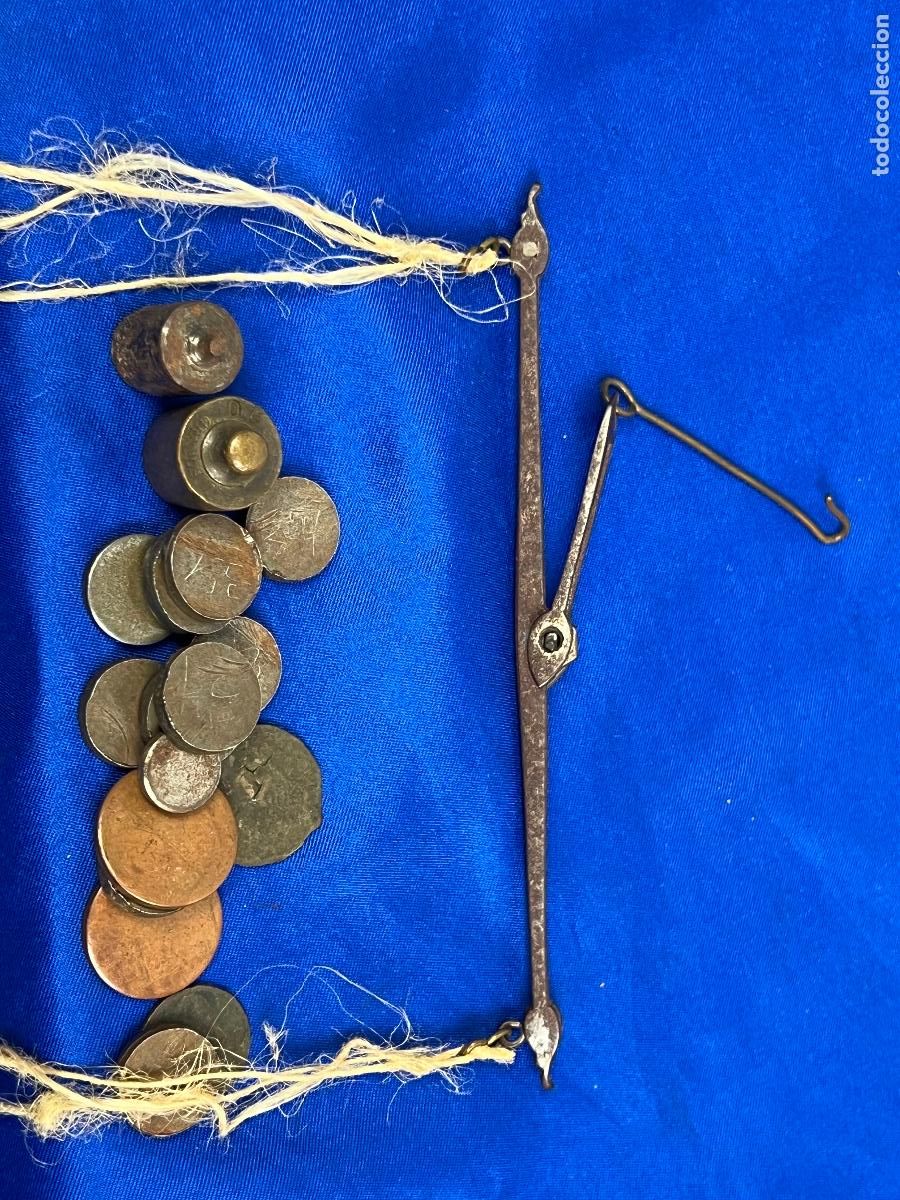 Antig&uuml;edades: BALANZA PARA PESAR MONEDAS PONDERALES - Foto 2