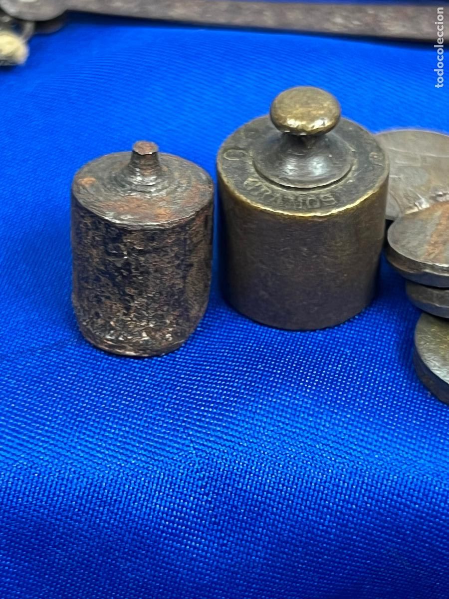 Antig&uuml;edades: BALANZA PARA PESAR MONEDAS PONDERALES - Foto 6