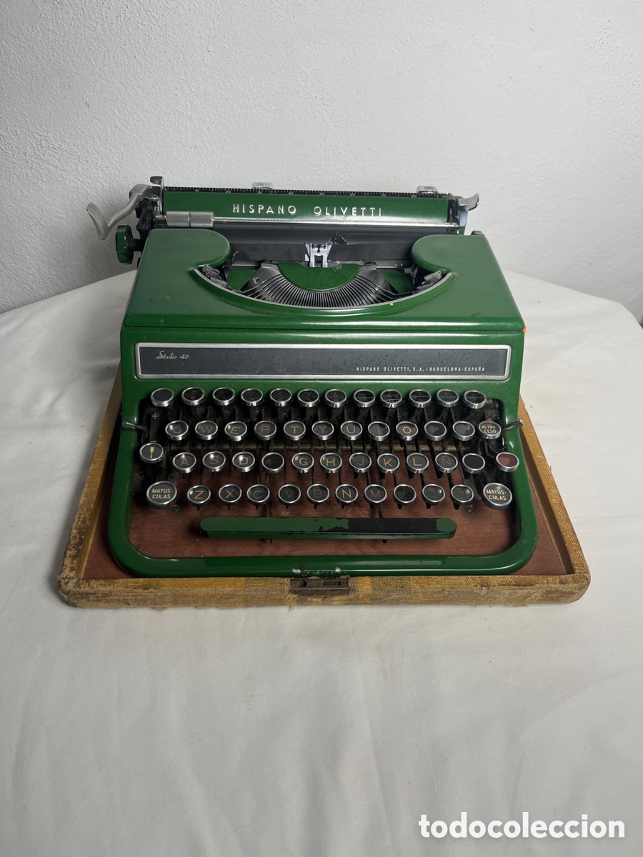 Antig&uuml;edades: Antigua m&aacute;quina escribir Hispano Olivetti Studio 46 - Foto 2