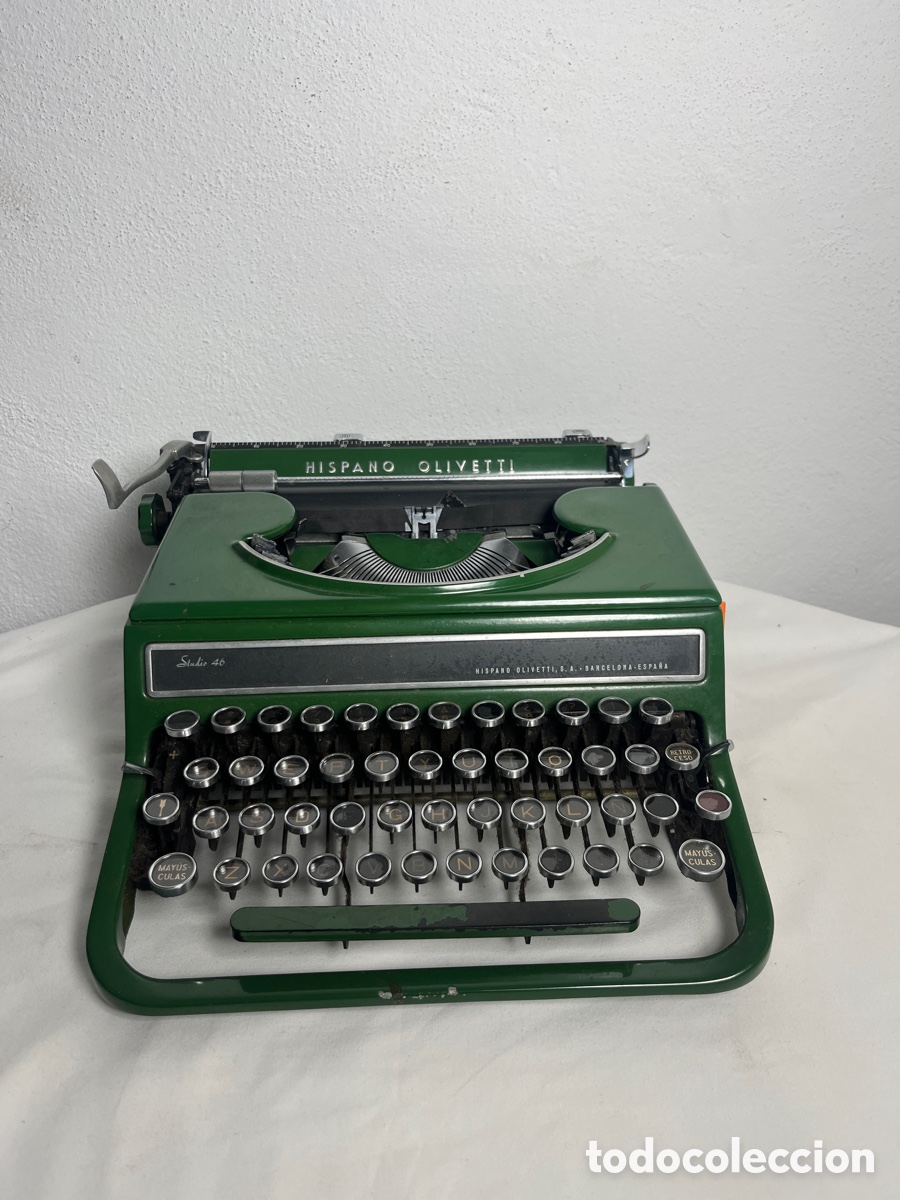 Antig&uuml;edades: Antigua m&aacute;quina escribir Hispano Olivetti Studio 46 - Foto 6
