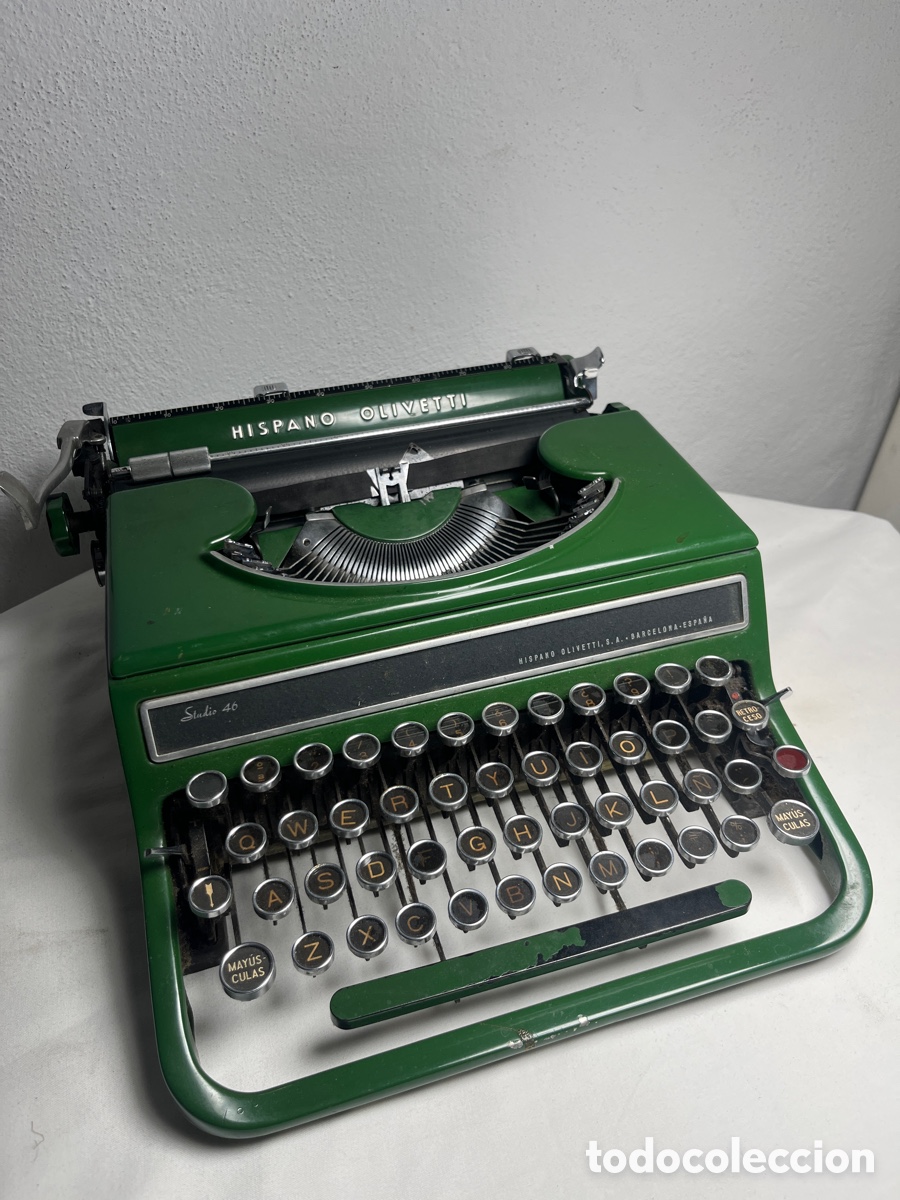Antig&uuml;edades: Antigua m&aacute;quina escribir Hispano Olivetti Studio 46 - Foto 7