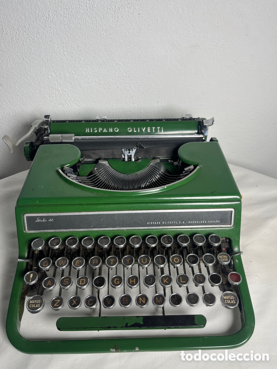 Antig&uuml;edades: Antigua m&aacute;quina escribir Hispano Olivetti Studio 46 - Foto 11