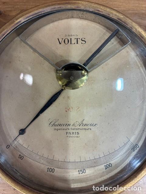 Antig&uuml;edades: Volt&iacute;metro antiguo Chauvin & Arnoux, Paris. - Foto 7