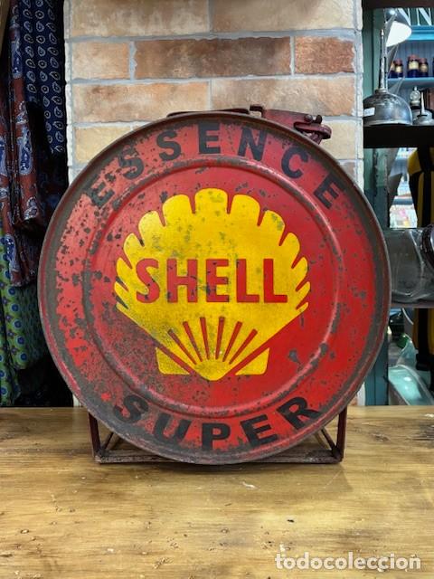 Antig&uuml;edades: Bid&oacute;n de gasolina antiguo Shell. - Foto 1