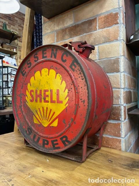 Antig&uuml;edades: Bid&oacute;n de gasolina antiguo Shell. - Foto 2