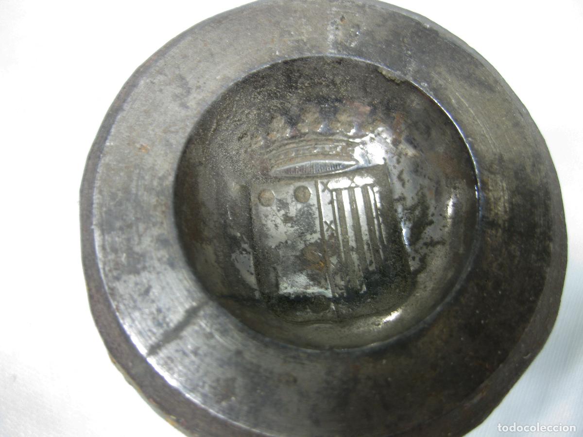 Antig&uuml;edades: TROQUEL DE BOT&Oacute;N CON ESCUDO NOBILIARIO - Foto 2