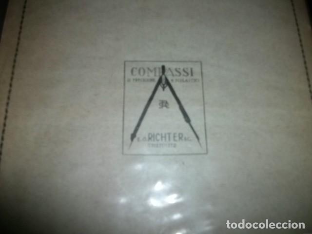 Antig&uuml;edades: CAJA DE COMPASES E.O. RICHTER PR&Auml;CISION - Foto 18