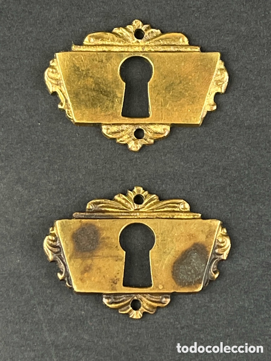 Antig&uuml;edades: Pareja de boca llaves en bronce ART DECO - Foto 8