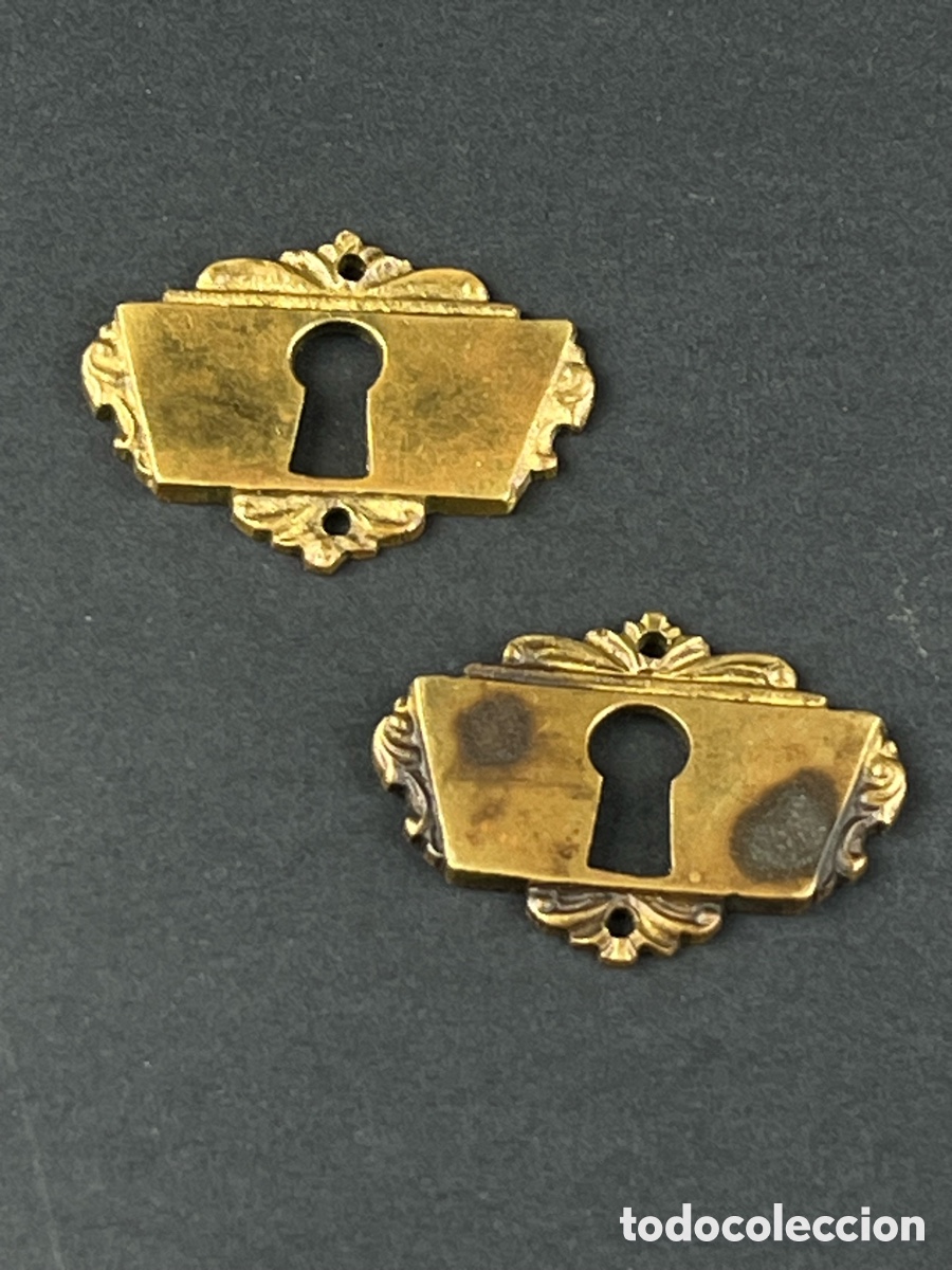 Antig&uuml;edades: Pareja de boca llaves en bronce ART DECO - Foto 1