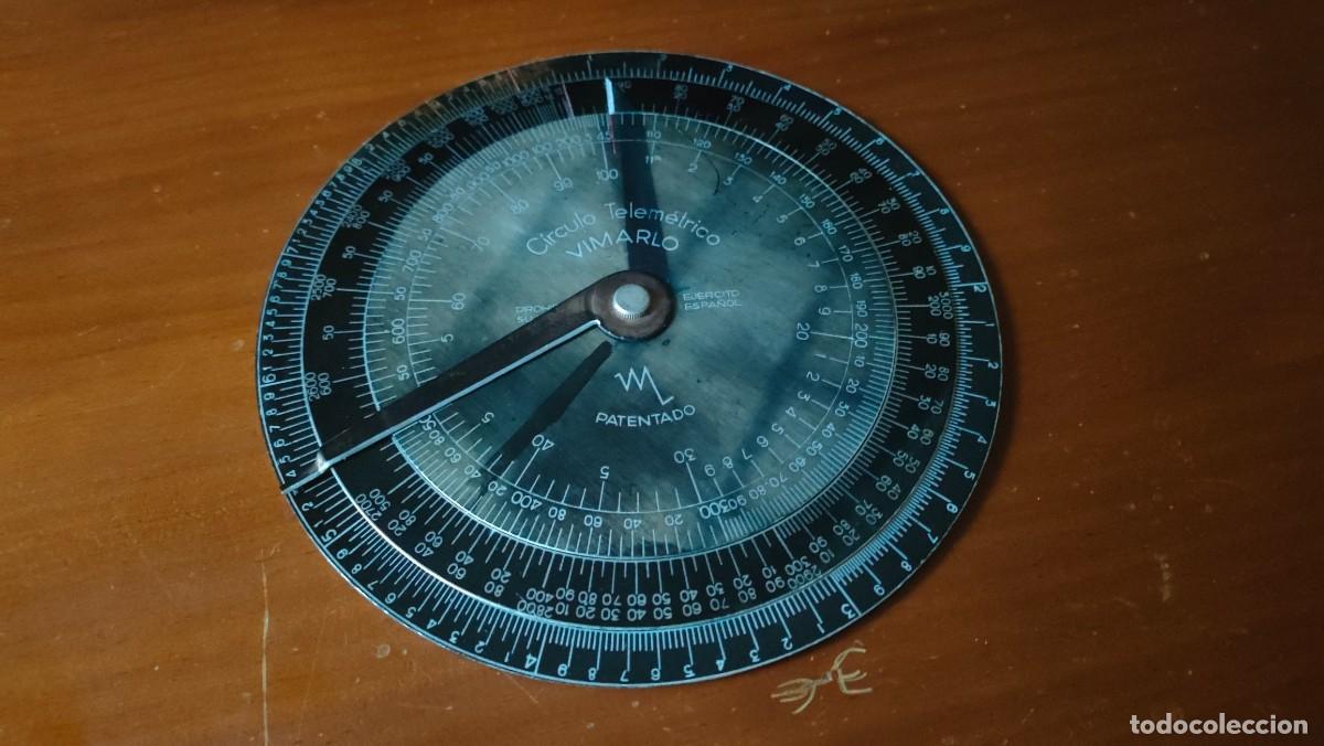 Antig&uuml;edades: C&Iacute;RCULO TELEM&Eacute;TRICO VIMARLO EJERCITO ESPA&Ntilde;OL REGLA DE CALCULO CIRCULAR - Foto 4