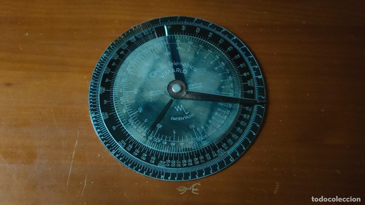 Antig&uuml;edades: C&Iacute;RCULO TELEM&Eacute;TRICO VIMARLO EJERCITO ESPA&Ntilde;OL REGLA DE CALCULO CIRCULAR - Foto 7