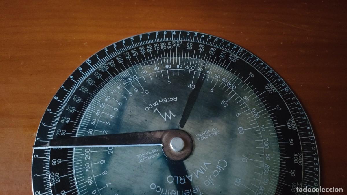 Antig&uuml;edades: C&Iacute;RCULO TELEM&Eacute;TRICO VIMARLO EJERCITO ESPA&Ntilde;OL REGLA DE CALCULO CIRCULAR - Foto 9