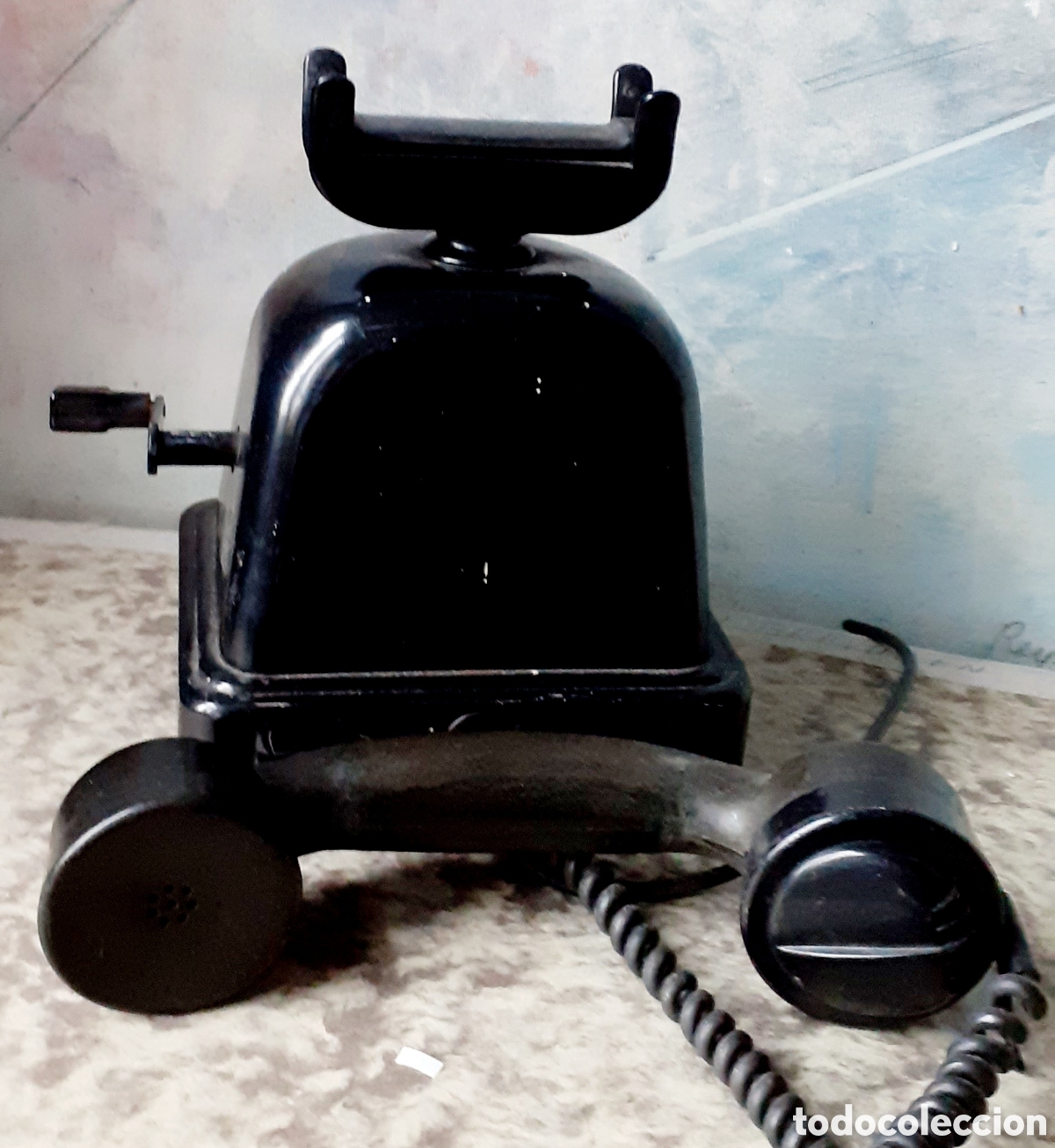 Tel&eacute;fonos: Telefone antigua en baquelite - Foto 4