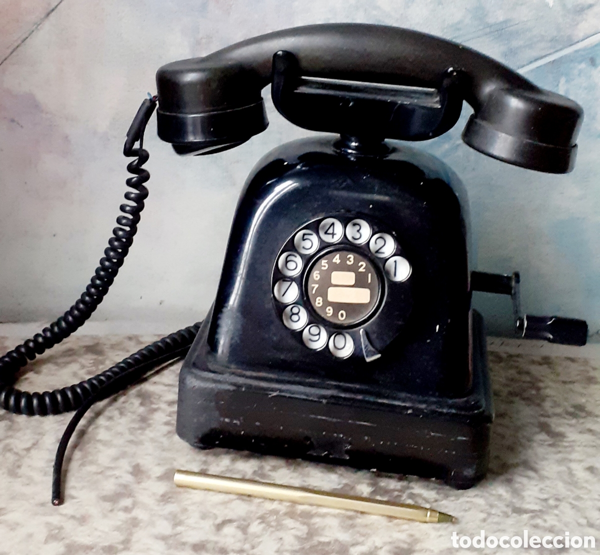 Tel&eacute;fonos: Telefone antigua en baquelite - Foto 6