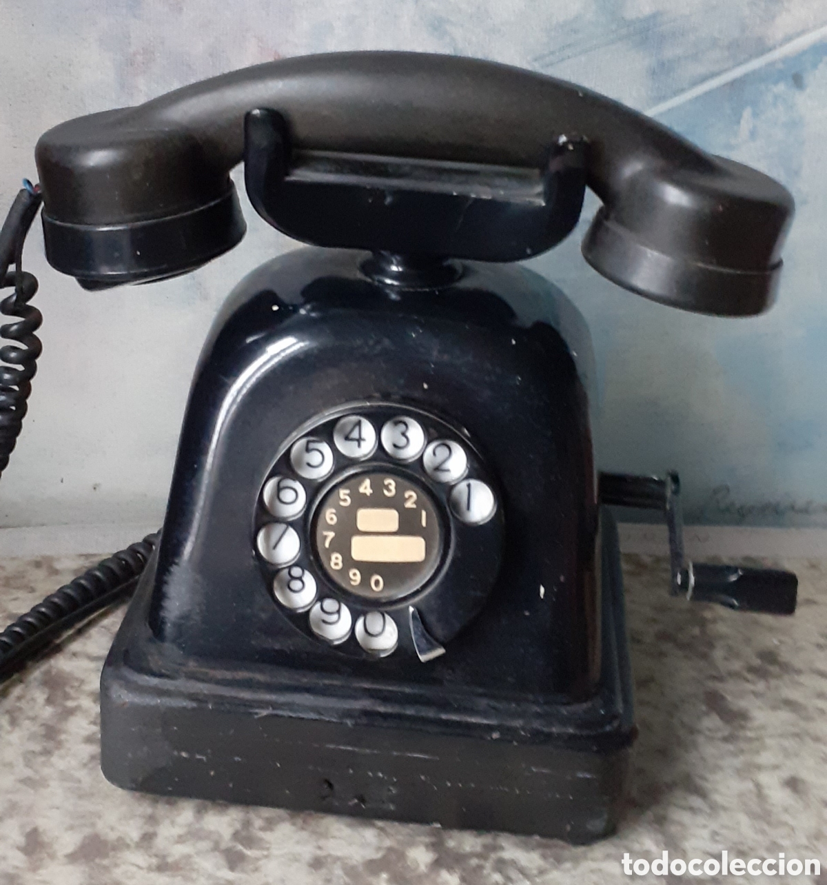 Tel&eacute;fonos: Telefone antigua en baquelite - Foto 1
