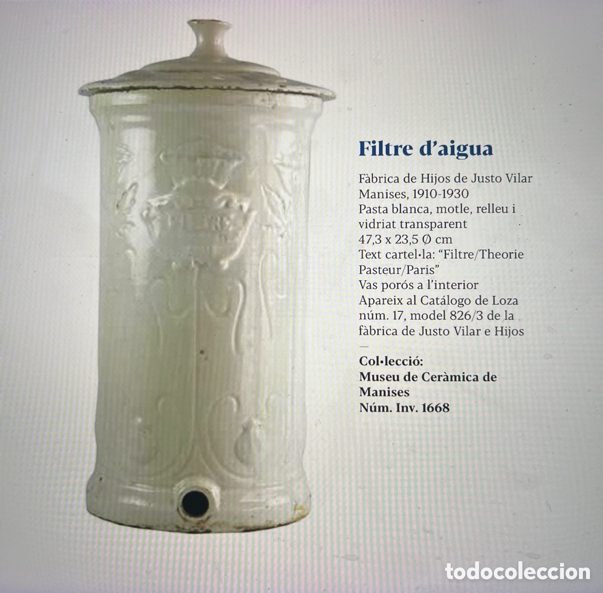 Antig&uuml;edades: Filtro Agua Antiguo Theorie Pasteur Paris - Foto 13