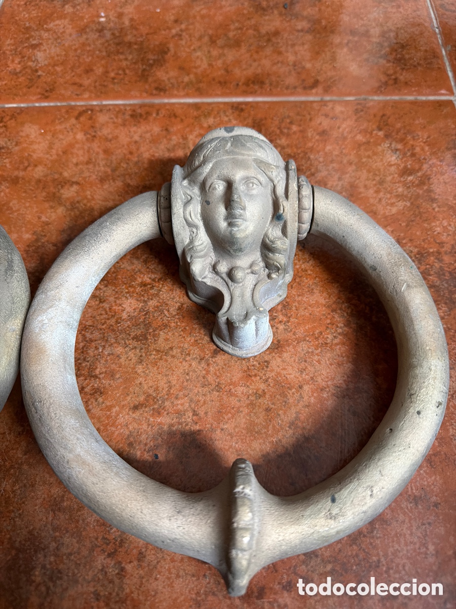 Antig&uuml;edades: Llam&aacute;ndores de aldaba de bronce - Foto 2