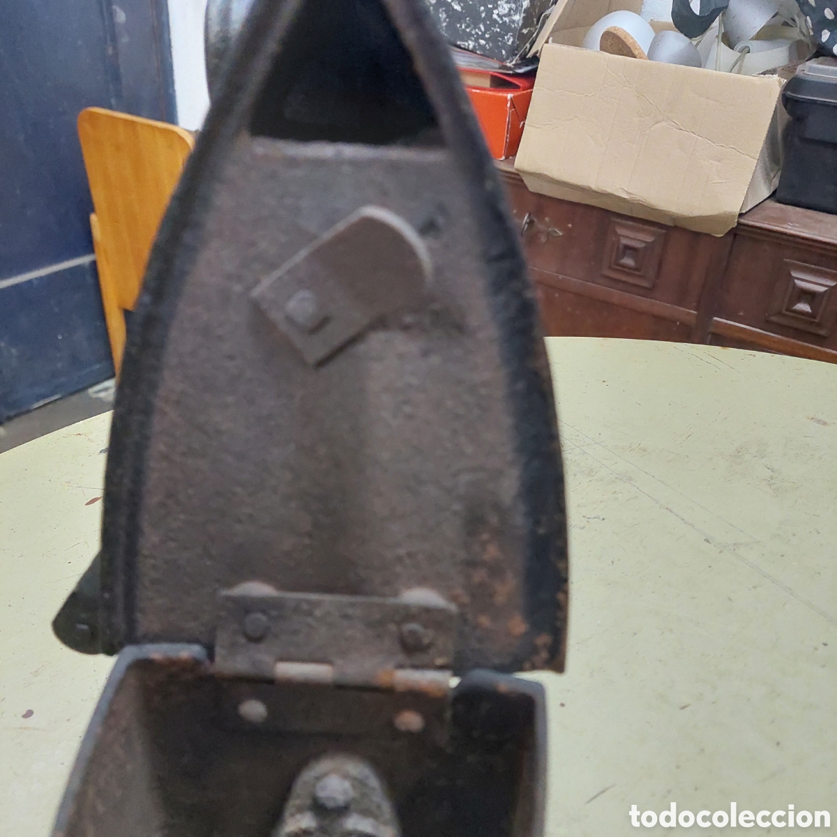Antig&uuml;edades: Plancha carb&oacute;n hierro - Foto 14
