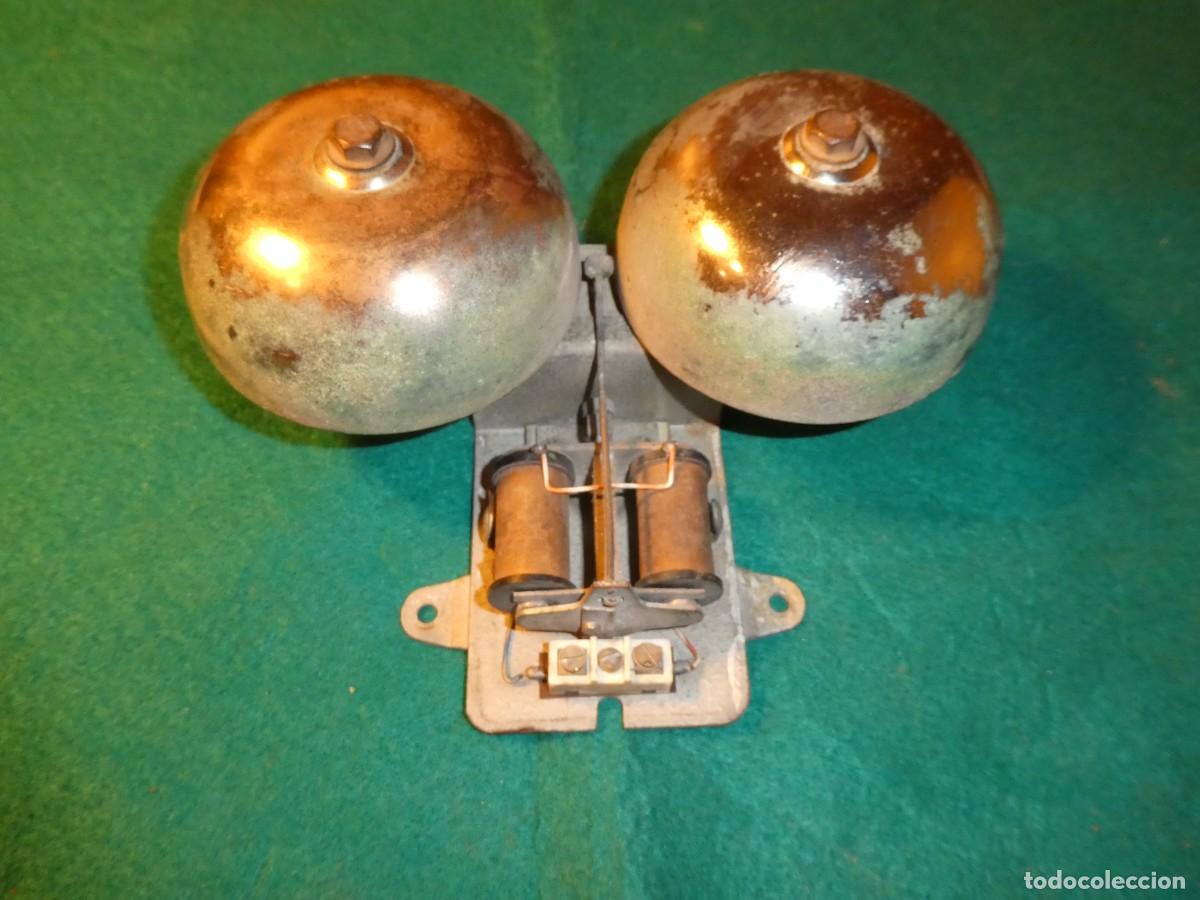 Antig&uuml;edades: TIMBRE ELECTRICO DE DOS CAMPANAS - Foto 3