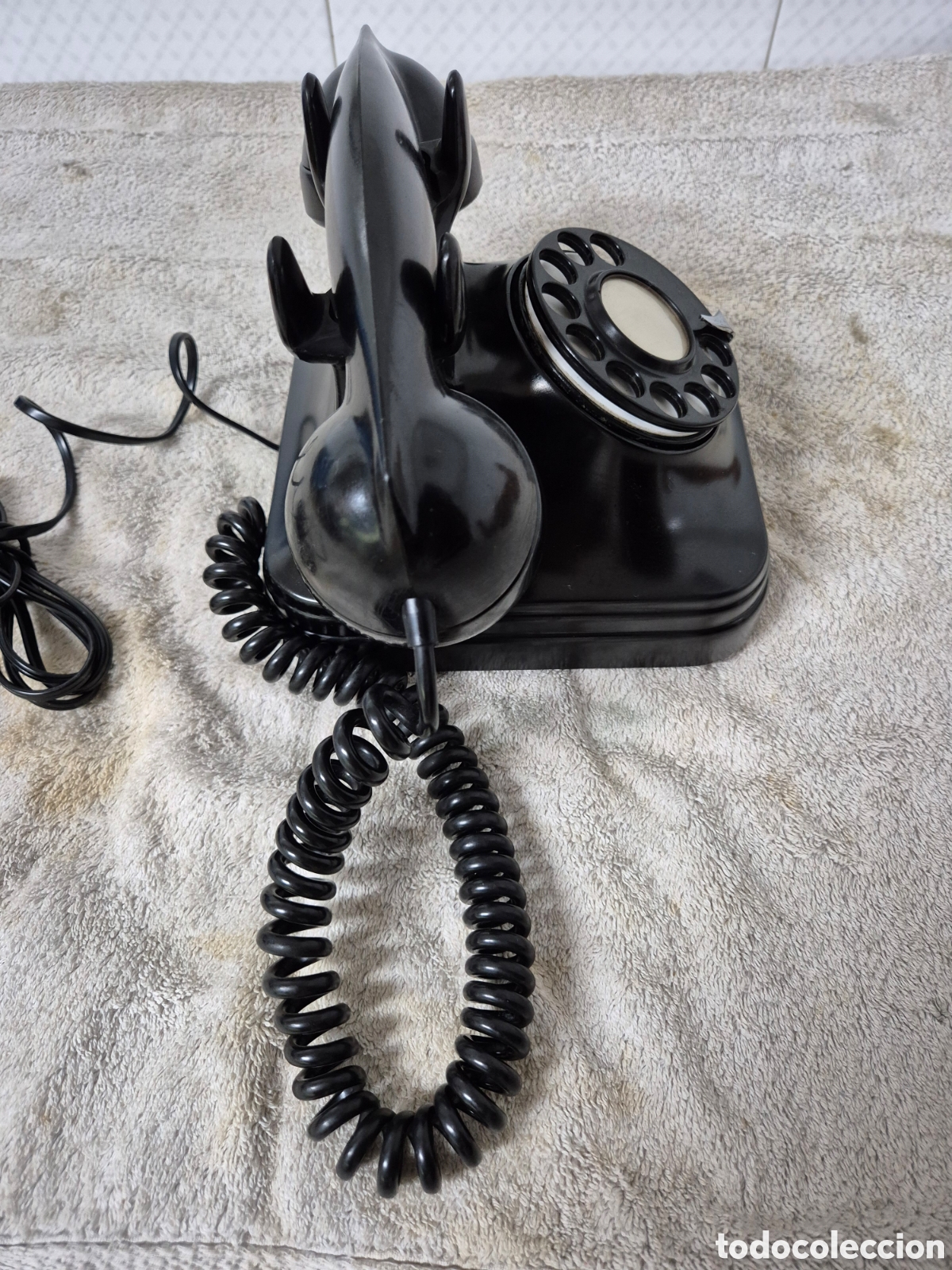 Tel&eacute;fonos: Tel&eacute;fono negro de baquelita - Foto 6