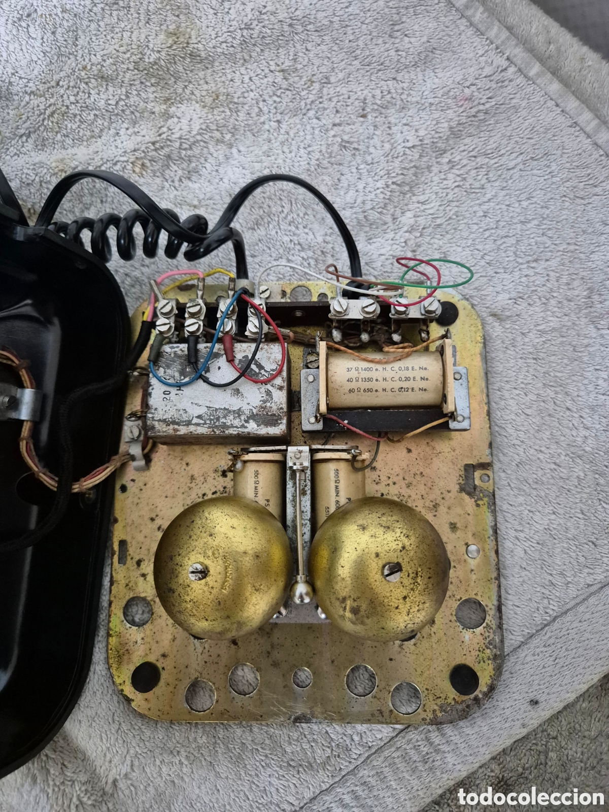 Tel&eacute;fonos: Tel&eacute;fono negro de baquelita - Foto 7