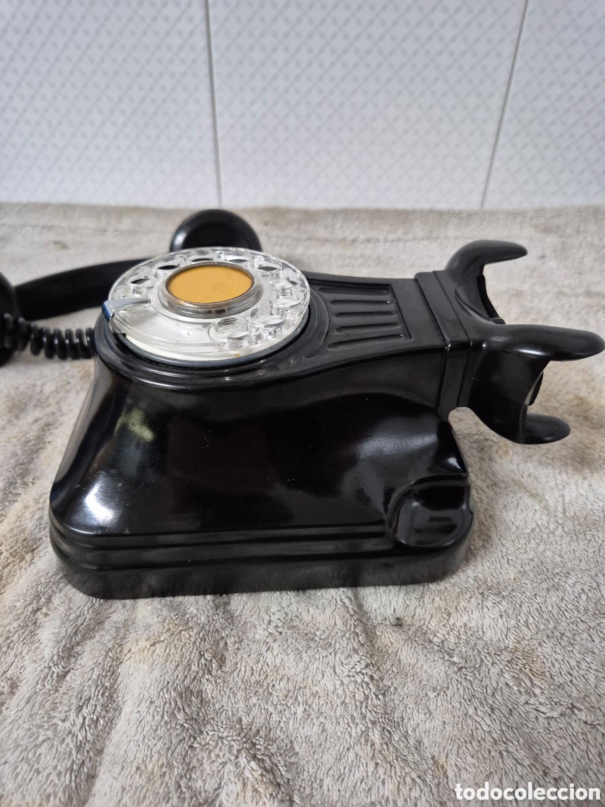Tel&eacute;fonos: Tel&eacute;fono negro de baquelita - Foto 3