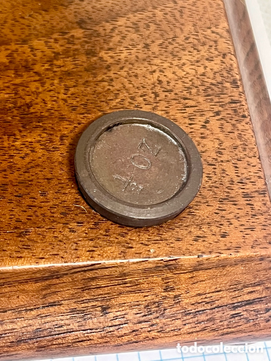 Antig&uuml;edades: ANTIGUA BALANZA DE PRECISI&Oacute;N POSTAL, INGLESA COMPLETA - Foto 17