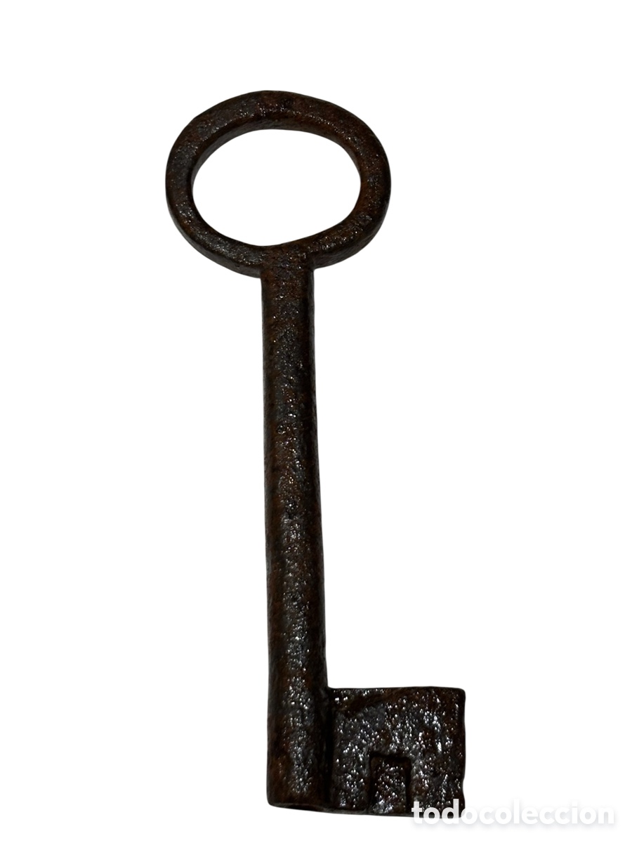 Antig&uuml;edades: Antigua llave de forja. - Foto 2