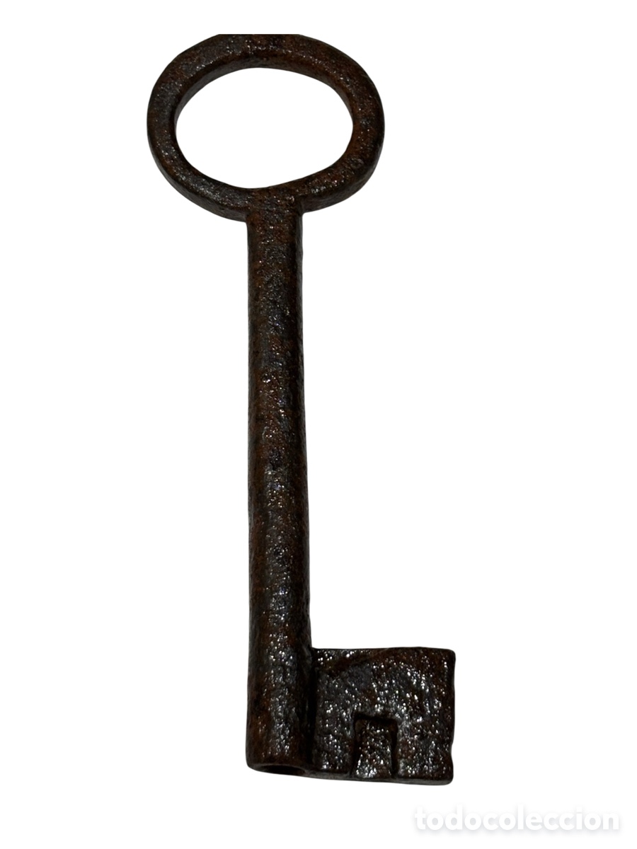Antig&uuml;edades: Antigua llave de forja. - Foto 1
