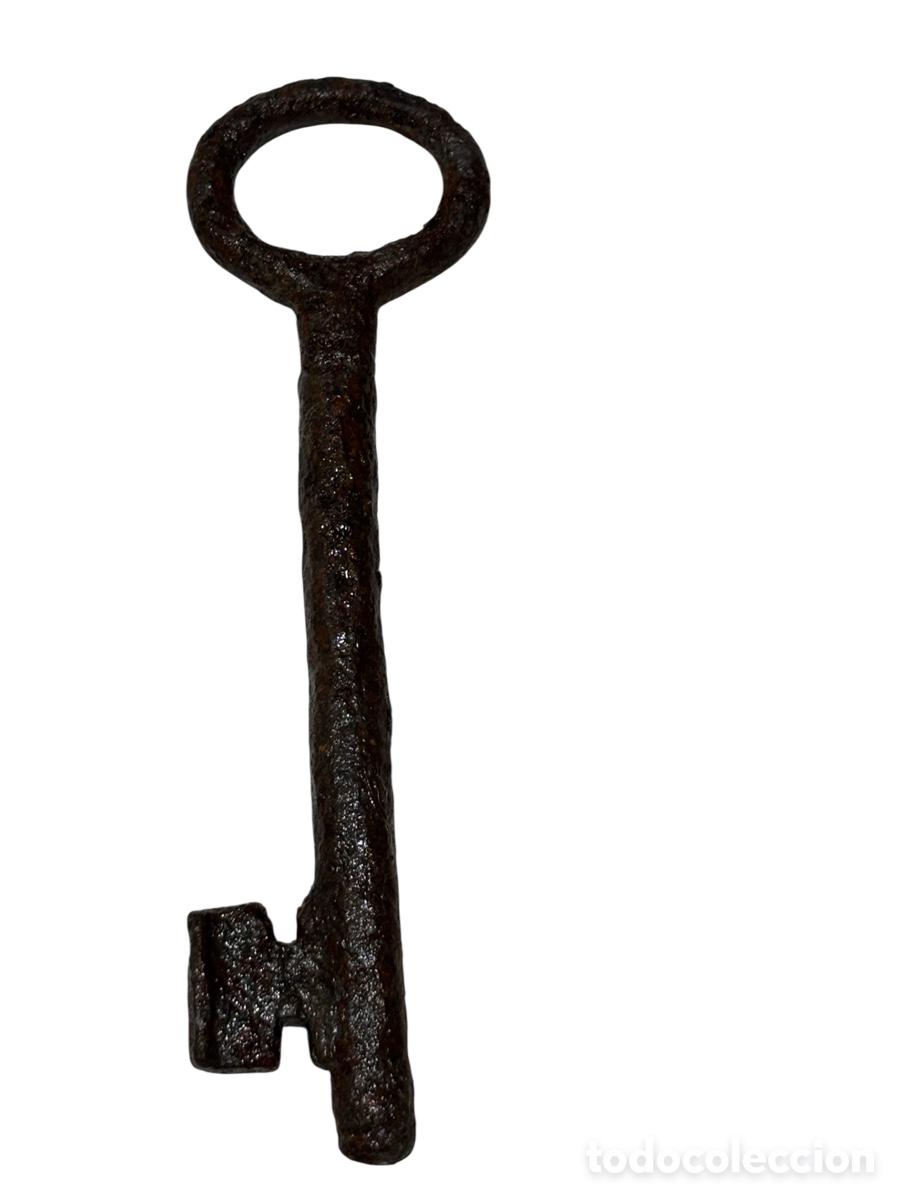 Antig&uuml;edades: Antigua llave de forja. - Foto 1