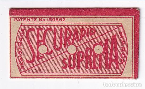 Antig&uuml;edades: CUCHILLAS DE AFEITAR. SECURAPID SUPREMA. - Foto 1