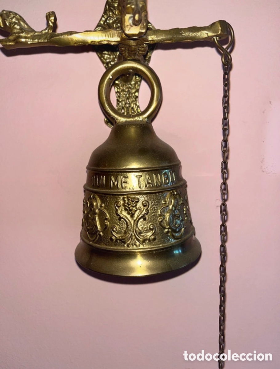 Antig&uuml;edades: TIMBRE DE MONASTERIO , DE BRONCE DEL SIGLO XVIII o XIX - Foto 6