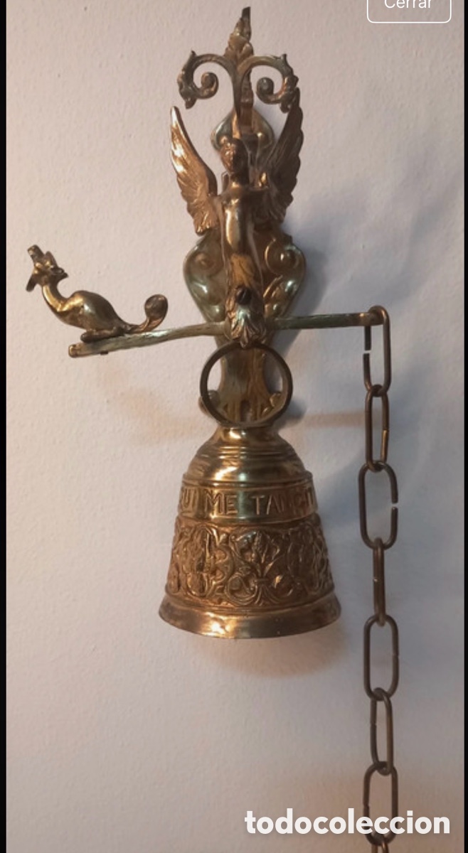 Antig&uuml;edades: TIMBRE DE MONASTERIO , DE BRONCE DEL SIGLO XVIII o XIX - Foto 7