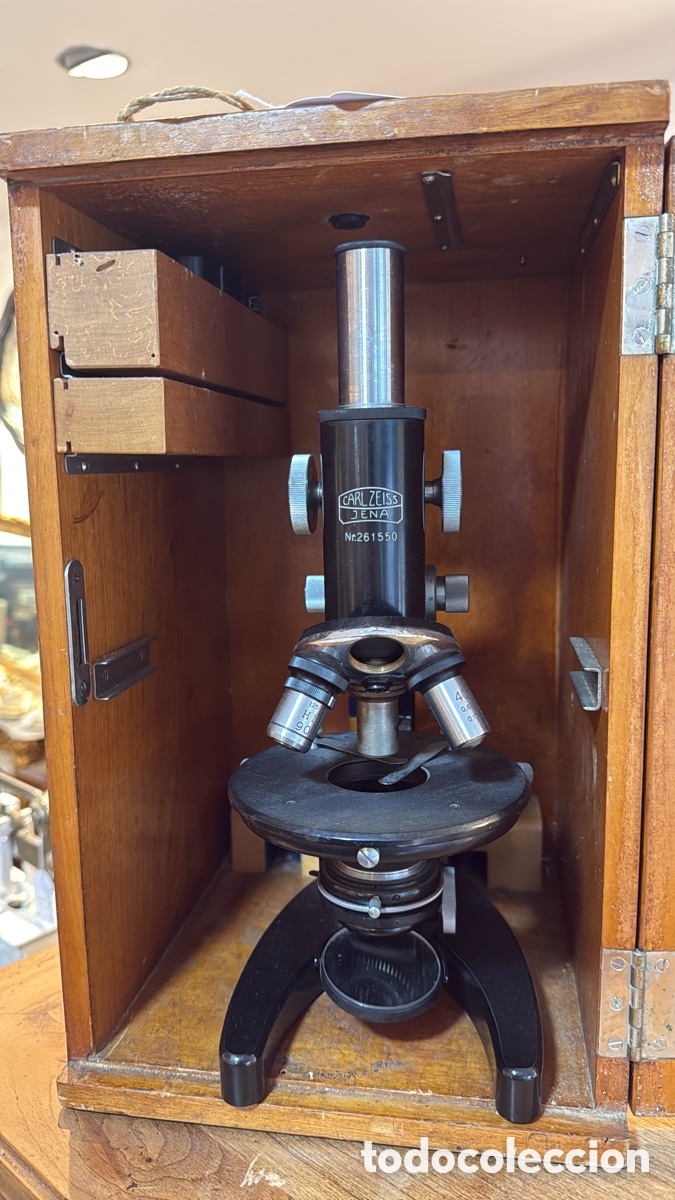 Antig&uuml;edades: MICROSCOPIO ALEM&Aacute;N CARL ZEISS JENA - Foto 2