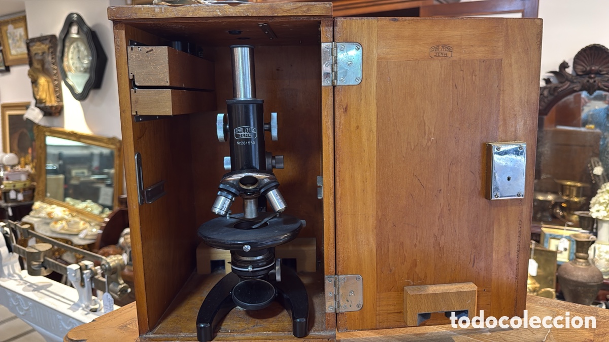 Antig&uuml;edades: MICROSCOPIO ALEM&Aacute;N CARL ZEISS JENA - Foto 1