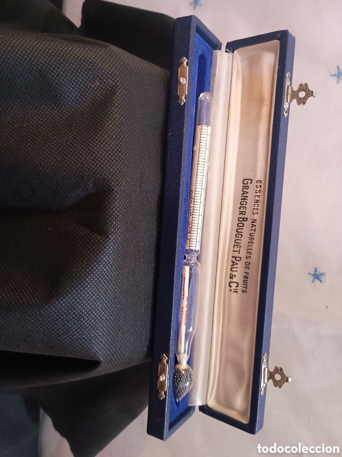 Antig&uuml;edades: Alcoh&oacute;metro antiguo con estuche original - Foto 1