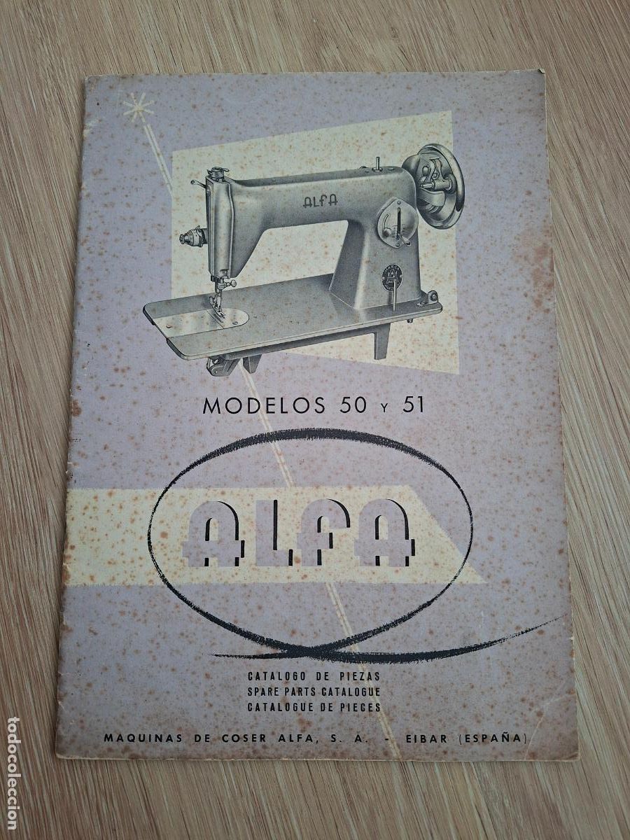 Antig&uuml;edades: Cat&aacute;logo de piezas. Modelos 50 y 51 - Alfa - Eibar - Foto 1