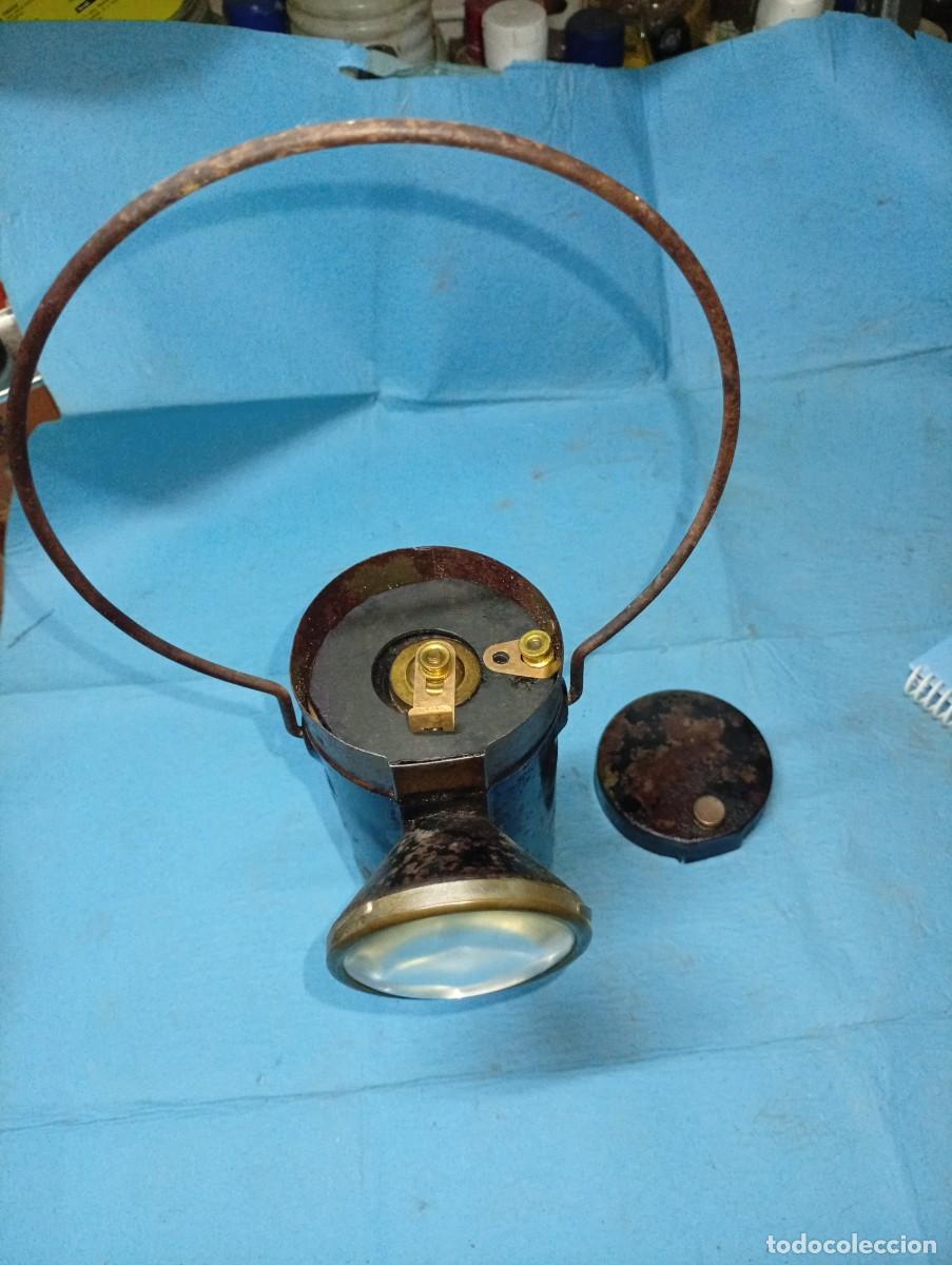Antig&uuml;edades: ANTIGUA LINTERNA CON BATERIA - Foto 3