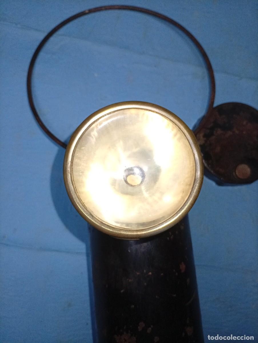 Antig&uuml;edades: ANTIGUA LINTERNA CON BATERIA - Foto 4