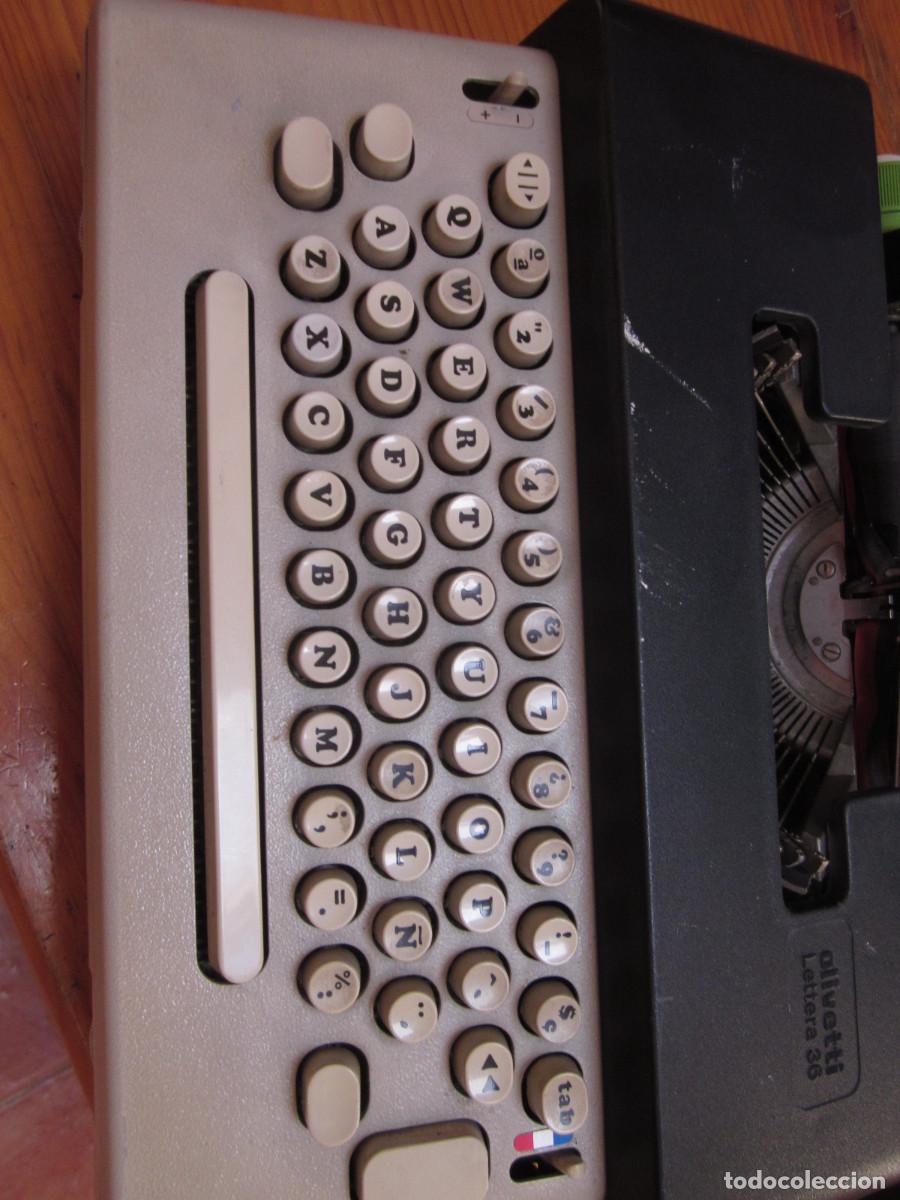 Antig&uuml;edades: M&aacute;quina de escribir OLIVETTI mod. Lettera 36 - Foto 4