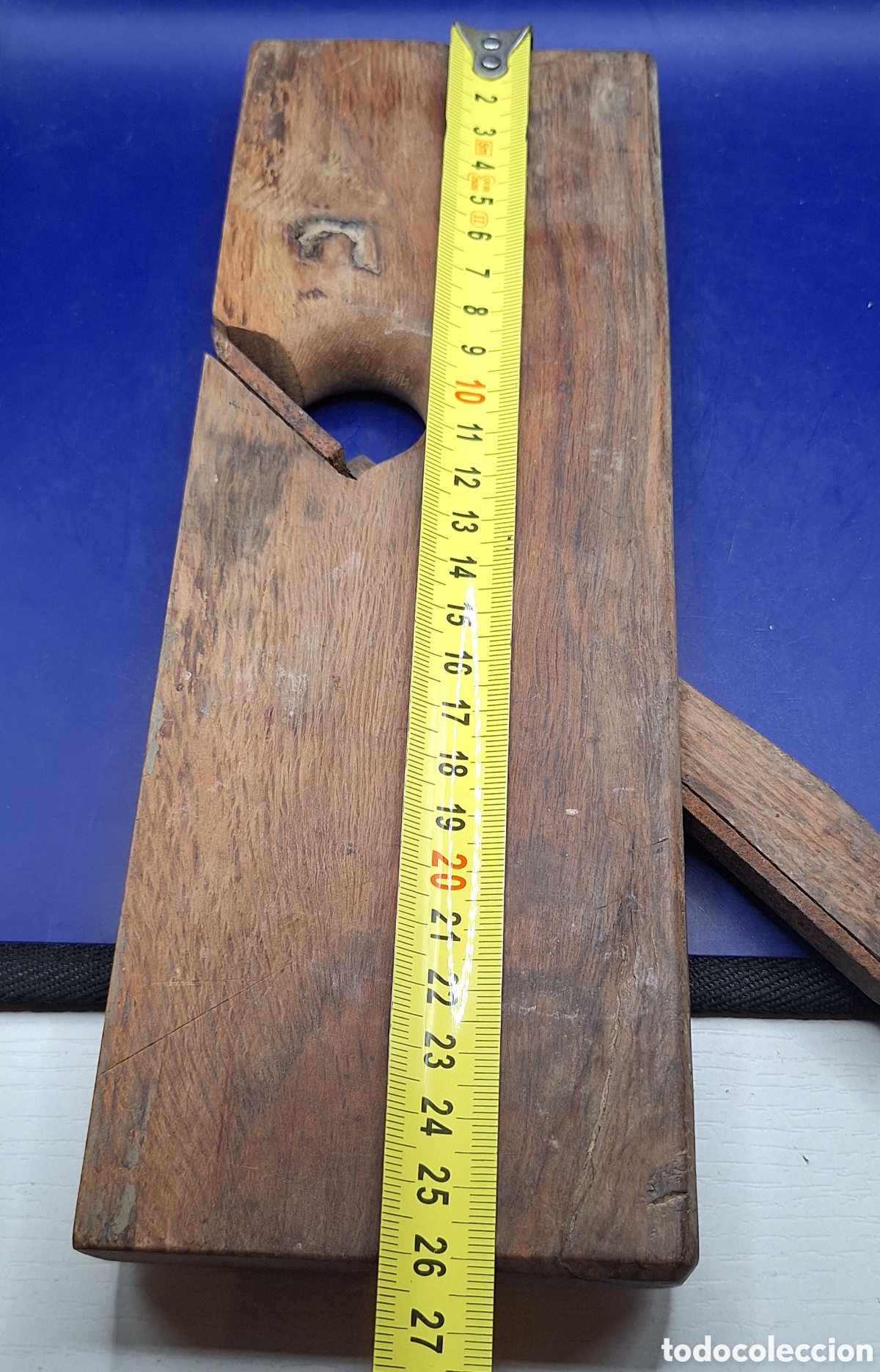 Antig&uuml;edades: Antiguo Cepillo de Carpintero - Madera - - Foto 15