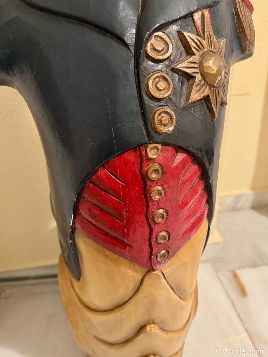 Antig&uuml;edades: MASCAR&Oacute;N PROA-BARCO COMMANDER - SHIP FIGUREHEAD -90 CM.! - Foto 20