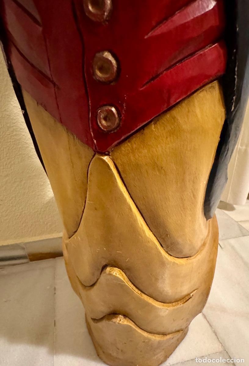 Antig&uuml;edades: MASCAR&Oacute;N PROA-BARCO COMMANDER - SHIP FIGUREHEAD -90 CM.! - Foto 28