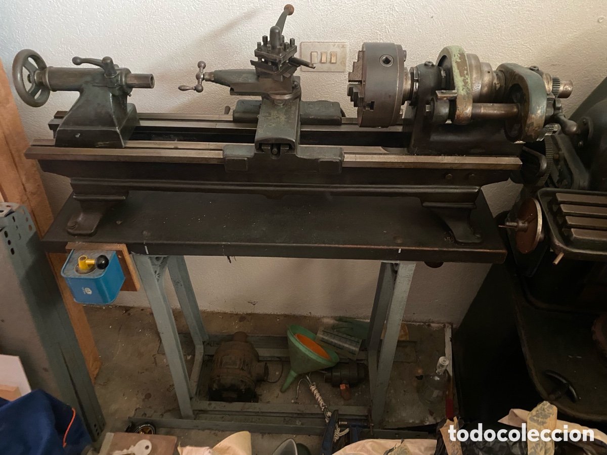Antig&uuml;edades: Torno paralelo industrial antiguo - Foto 5
