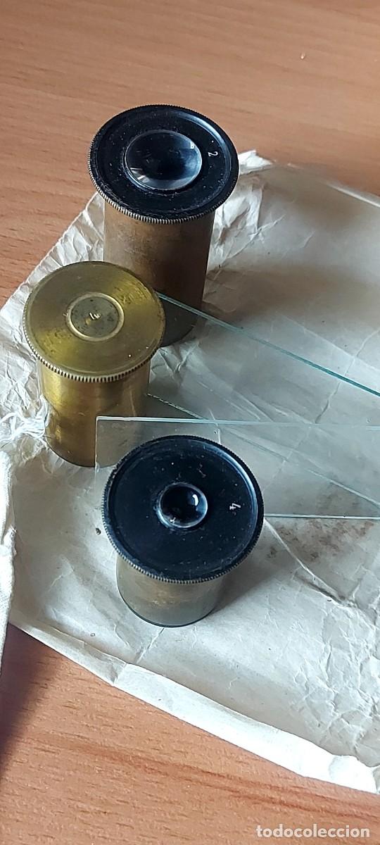 Antig&uuml;edades: Microscopio lat&oacute;n principios del XX - Foto 7