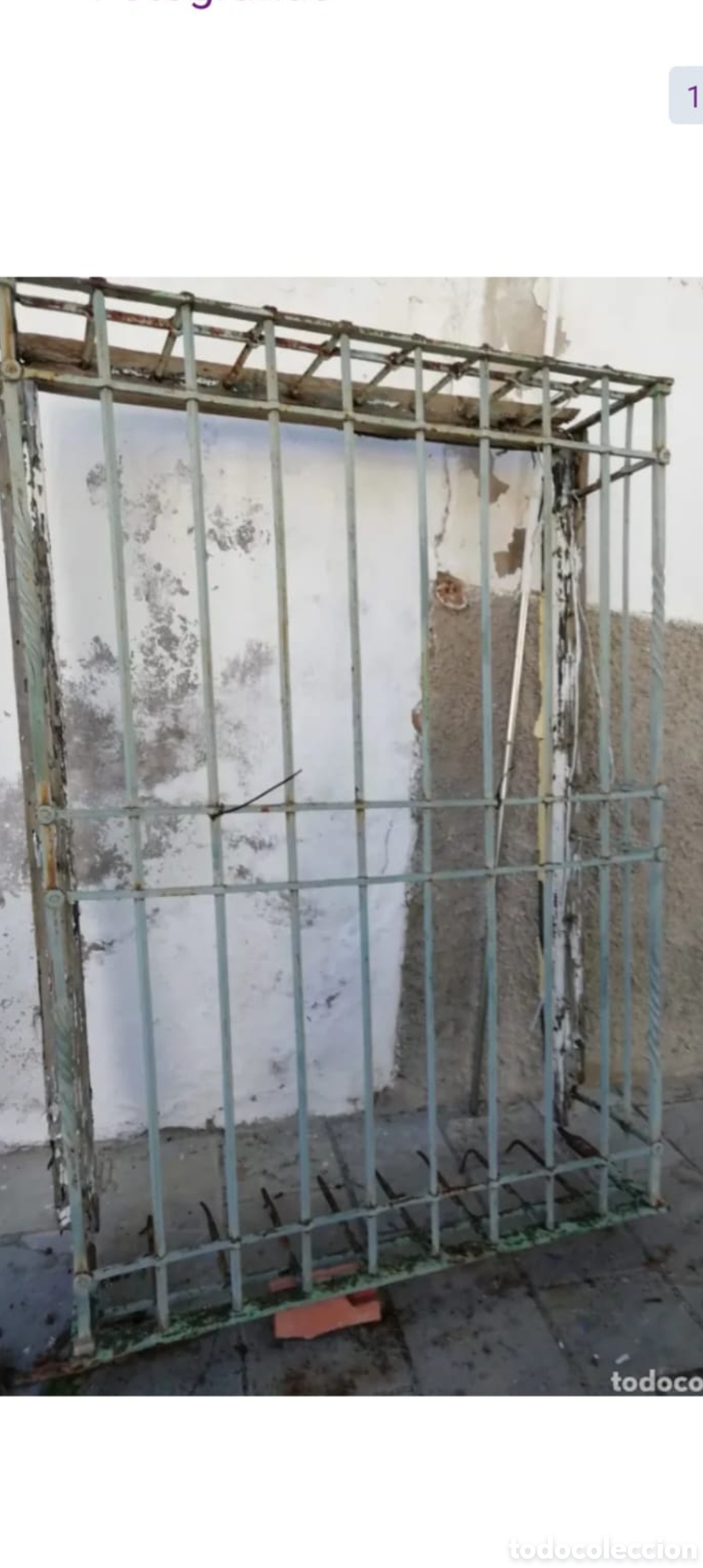 Antig&uuml;edades: REJA ANTIGUA DE FORJA - Foto 1